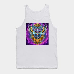 Colourful owl Tank Top
